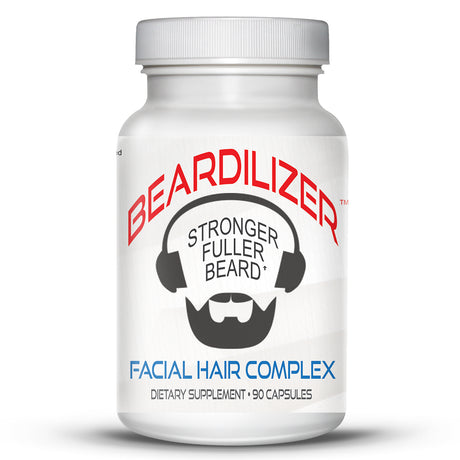 BEARDILIZER FACIAL HAIR GROWTH COMPLEX for MEN 90 CAPSULES