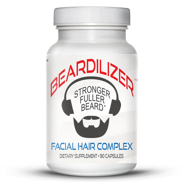 BEARDILIZER FACIAL HAIR GROWTH COMPLEX for MEN 90 CAPSULES