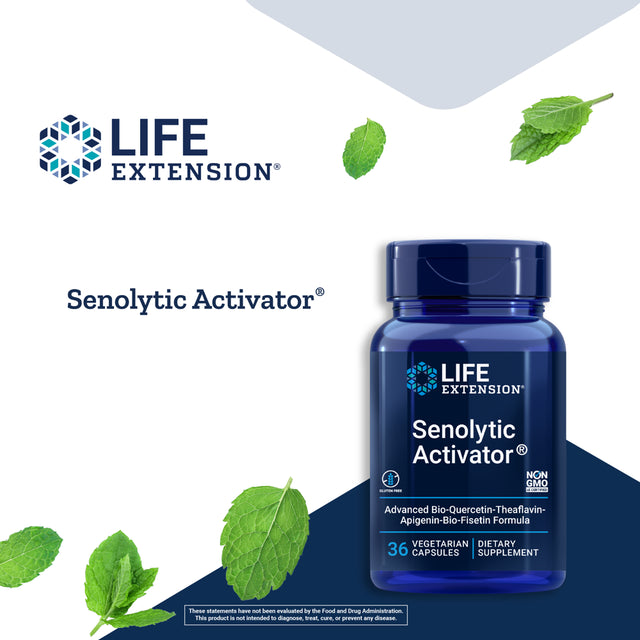 Life Extension Senolytic Activator® - for Immune Support, Anti-Aging & Longevity - Gluten-Free, Non-Gmo - 36 Vegetarian Capsules