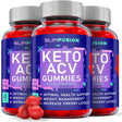 (3 Pack) Slim Fusion Keto ACV Gummies - Apple Cider Vinegar Supplement for Weight Loss - Energy & Focus Boosting Dietary Supplements for Weight Management & Metabolism - Fat Burn - 180 Gummies