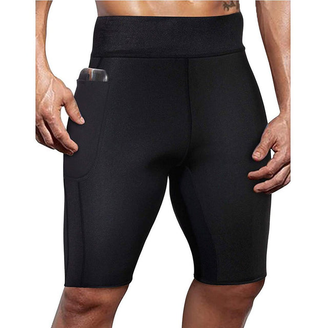 Rovga Shapewear Men Weight Sweat Workout Short Pant Legging Burner Shorts Tummy Control Shapewear