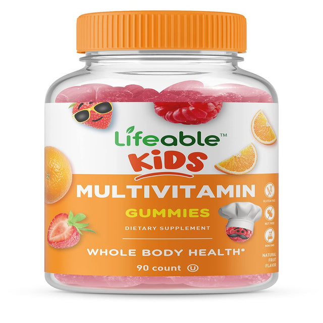 Lifeable Kids Multivitamin - for Girls and Boys - 90 Gummies