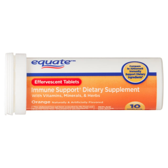 Equate Immune Support Dietary Supplement, Orange, 10 Count