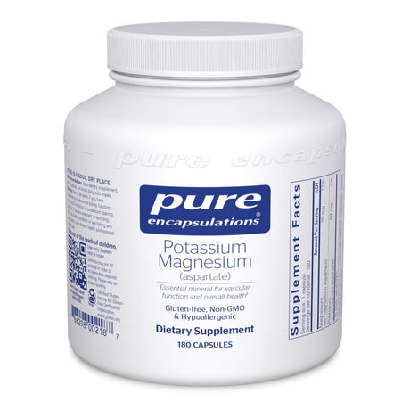 Pure Encapsulations Potassium Magnesium (Aspartate) | Supplement to Support Heart, Muscular, Bone, and Nerve Health* | 180 Capsules