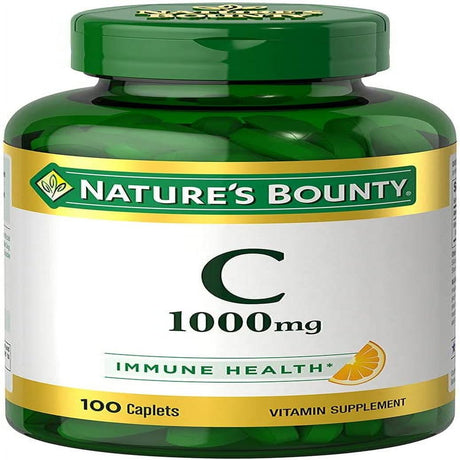 Nature'S Bounty Vitamin C 1000 Mg Immune Health Caplets 100 Ea (Pack of 2)