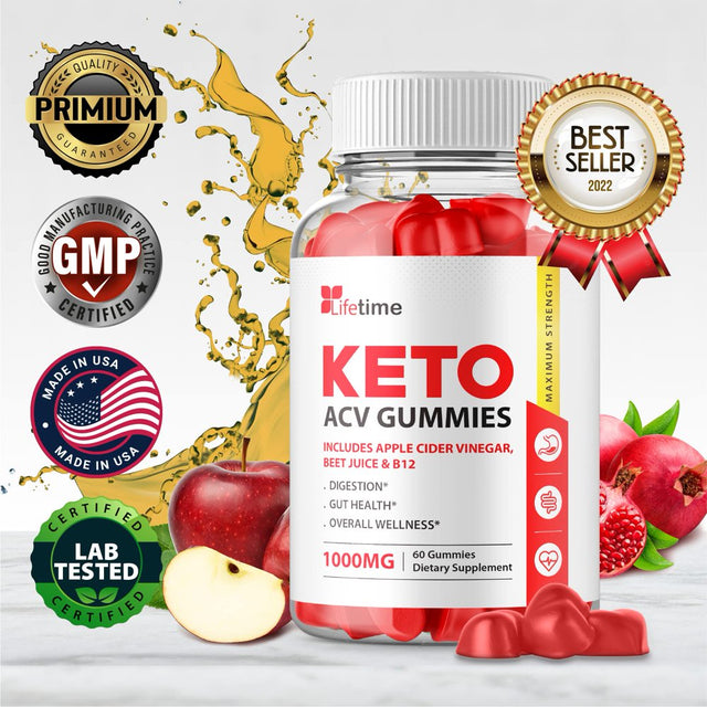 Lifetimeketo plus Gummies - Official Formula, Vegan, Non GMO - Lifetimeketo Acc Gummies, Life Time Gummies with Lifetime Gummies , Vitamin B12, Beet Root Juice, Pomegranate Juice Max (60 Gummies)