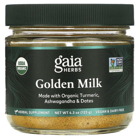 Gaia Herbs, Golden Milk, 4.3 Oz (123 G)