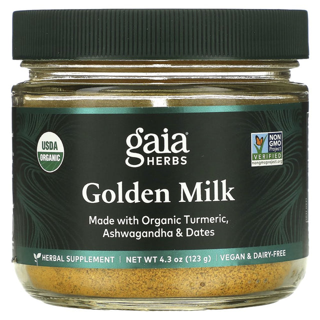 Gaia Herbs, Golden Milk, 4.3 Oz (123 G)