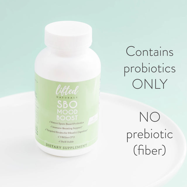 Lifted Naturals, SBO Mood Boost, Spore Based Probiotics, 60 Day Supply