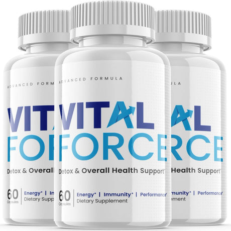 (3 Pack) Vital Force - Dietary Supplement for Joints, Focus, Memory, Clarity, Energy, Improved Sleep, Calm and Relax Mind - Advanced Formula for Overall Wellness - 180 Capsules