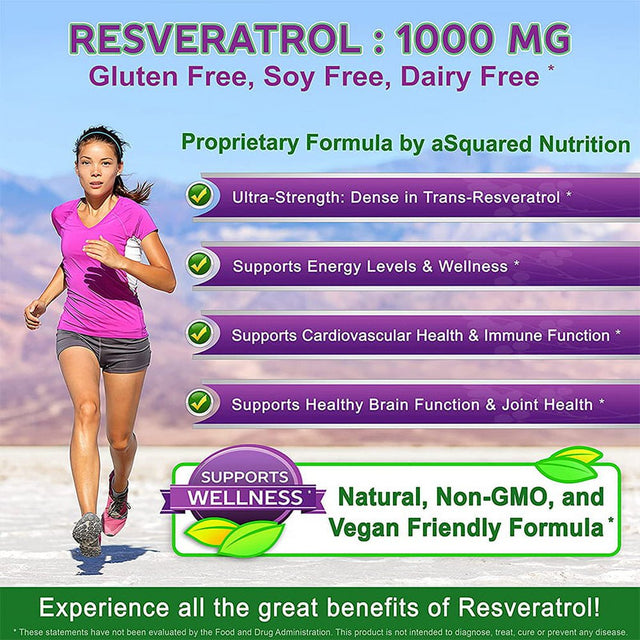 Balincer 100% Natural Resveratrol - Antioxidant Supplement, Trans-Resveratrol Pills for Heart Health and Pure, Trans-Resveratrol and Polyphenols