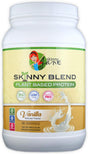 Skinny Blend | Delicious Plant Based Protein Shake | Vegan Powder | Low Carbs Keto Friendly | Non GMO | No Soy, Gluten, Dairy and Egg Free | Bcaas (Vanilla, 2 Pound)