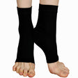 Whigetiy Ankle Compression Sleeve Open Toe Compression Socks for Swelling Plantar Fasciitis Sprain Neuropathy Foot Brace Support