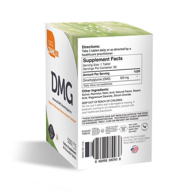 Zahler - DMG 500 Mg. - 90 Chewable Tablets