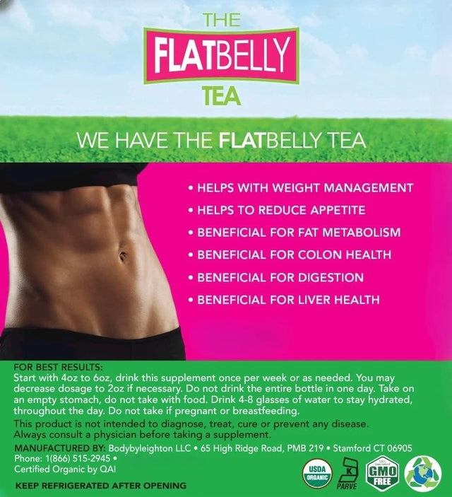 The Flatbelly Detox and Weight Management Tea (16 Ounces) (2-Pack)