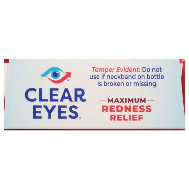 Clear Eyes Maximum Redness Eye Relief Lubricant Eye Drops, 1 Fl Oz