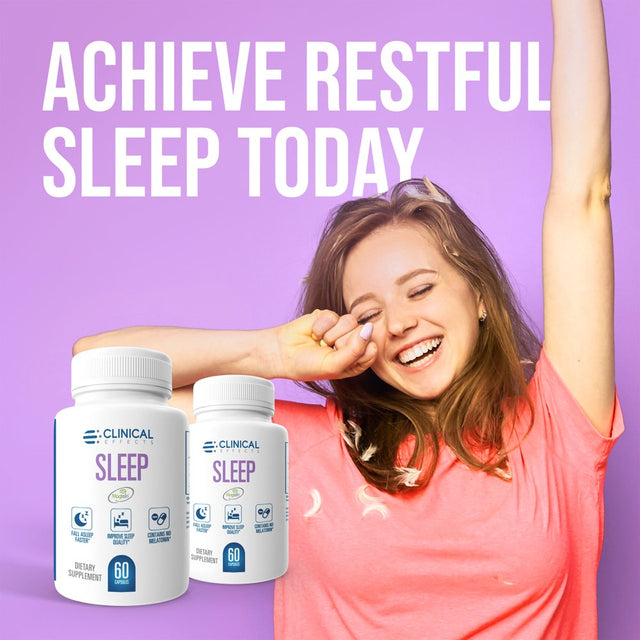 Clinical Effects Sleep - Magnesium Supplement with Magtein - 90 Capsules - L-Theanine, Chamomile Flower Extract, Magnesium for Deep and Peaceful Rest, Sleep Faster