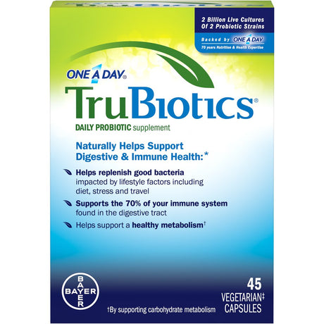 One a Day Trubiotics, Daily Probiotic Supplement for Digestive and Immune Health*, 45-Capsule