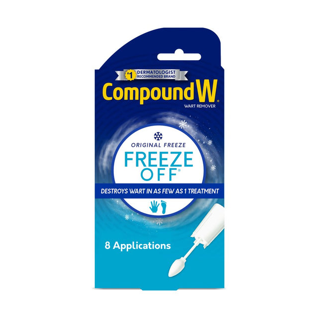 Compound W Freeze off Wart Remover, Common and Plantar Warts Removal, 8 Applications