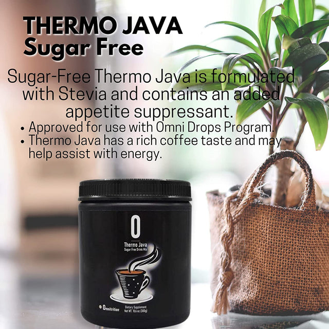 Omnitrition Thermo Java Sugar Free Drink Mix, 10.6 Oz Bottle