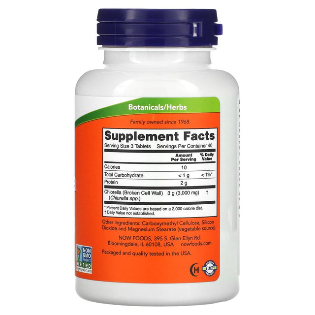 NOW Foods, Chlorella, 1,000 Mg, 120 Tablets