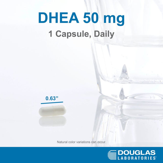 Douglas Laboratories DHEA 50 Mg | Micronized Supplement to Support Immune Health, Brain, Bones, Metabolism and Lean Body Mass* | 100 Capsules