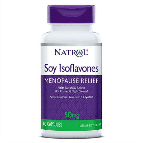 Natrol Soy Isoflavones, Menopause Relief, 50Mg, 60 Capsules