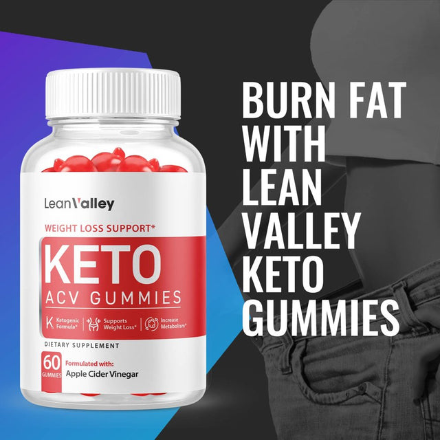 (5 Pack) Lean Valley Keto ACV Gummies - Supplement for Weight Loss - Energy & Focus Boosting Dietary Supplements for Weight Management & Metabolism - Fat Burn - 300 Gummies