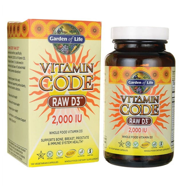 Garden of Life Vitamin Code Raw D3 2,000 Iu 120 Veg Caps