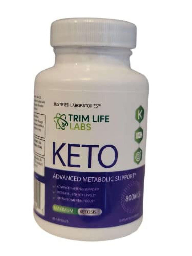 (2 Pack) Trim Life Labs Keto Pills Includes Apple Cider Vinegar Patented Gobhbâ® Exogenous Ketones Advanced Ketogenic Supplement Ketosis Support for Men Women 120 Capsules