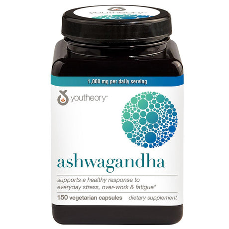 Youtheory Ashwagandha 1000Mg (150 Capsules)