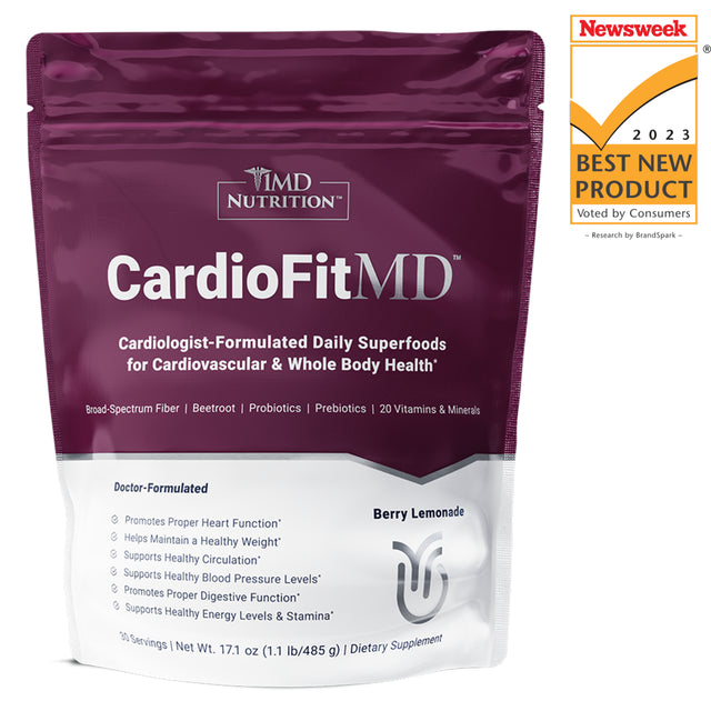 1MD Nutrition Cardiofitmd for Cardiovascular & Whole-Body Health | with Beetroot Powder & Fiber | 30 Servings