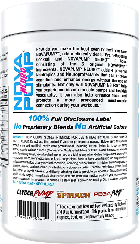 Innovapharm NOVAPUMP Neuro (Sour Apple Punch) Powder 13.6 Ounce