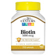 21St Century Super Potency Biotin Capsules, 5000 Mcg, 110 Count