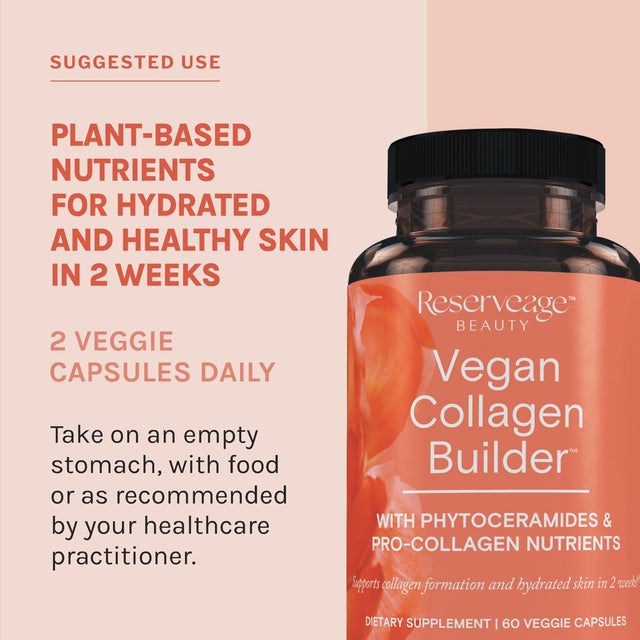 Reserveage Nutrition - Collagen Plant Based - 1 Each-60 Vegetarian Capsules