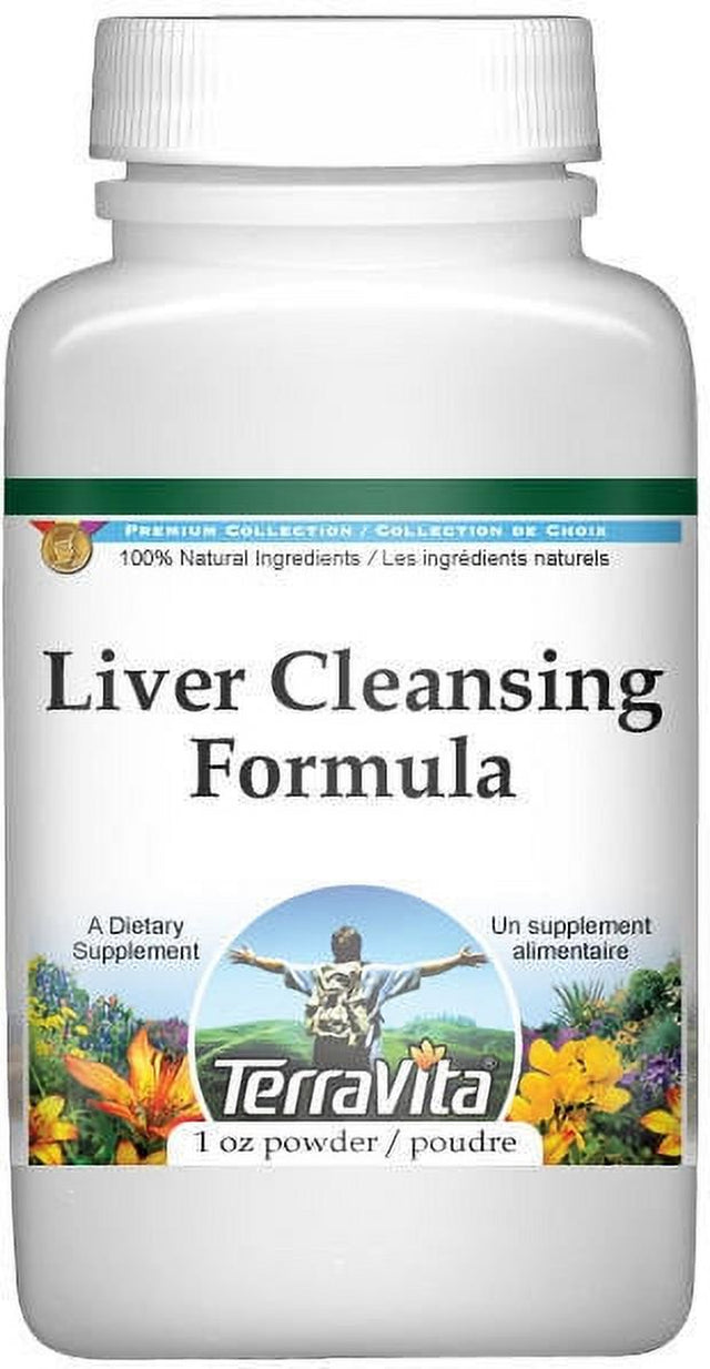 Terravita Liver Cleansing Formula Powder - Red Beet, Horsetail, Blessed Thistle and More, (1 Oz, 2-Pack, Zin: 512557)