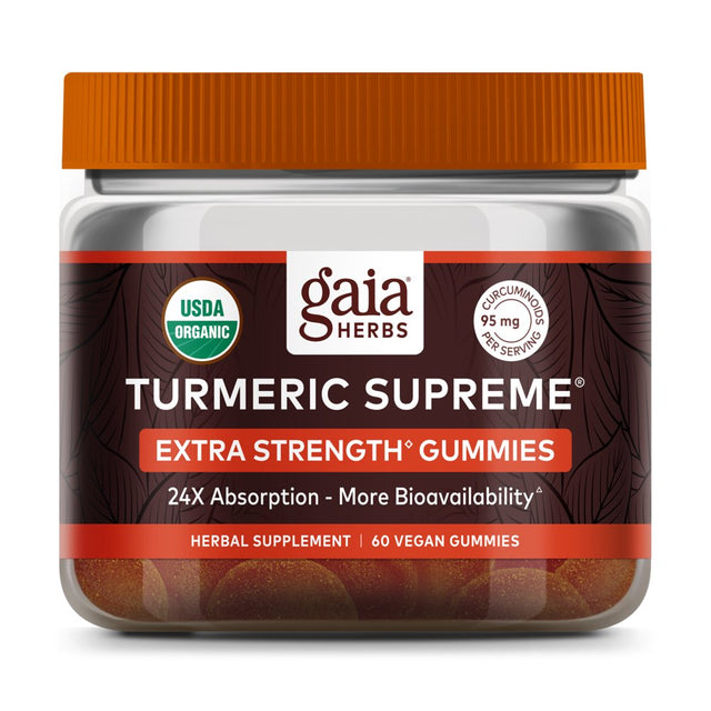 Gaia Herbs Turmeric Supreme Pain - 120 Liquid Phyto-Caps (60-Day Supply)