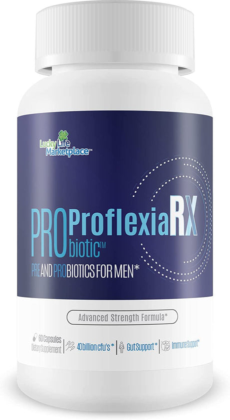 Probiotic Proflexia Rx Male Formula - Our Best Male Formula with Prebiotics & over 40 Billion Cfu’S of Probiotics - Support Your Male Health with This Natural Probiotic for Men