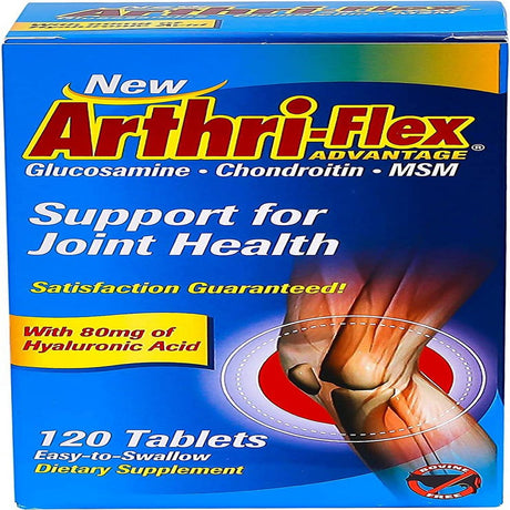 Arthri-Flex Advantage Vitamin D3 Glucosamine & Chondroitin MSM Flexibility Support, 120 Ct, 2 Pack