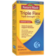 Nature Made Tripleflex Triple Strength Caplets with Vitamin D3, 80 Count for Joint Support