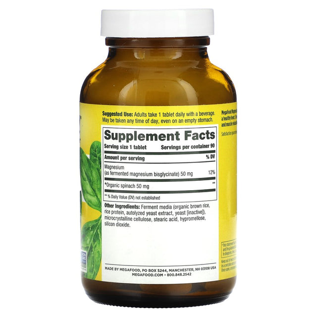 Megafood, Magnesium, 90 Tablets