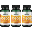 Swanson C-500 - Vitamin C with Rose Hips 500 Mg 100 Caps 3 Pack