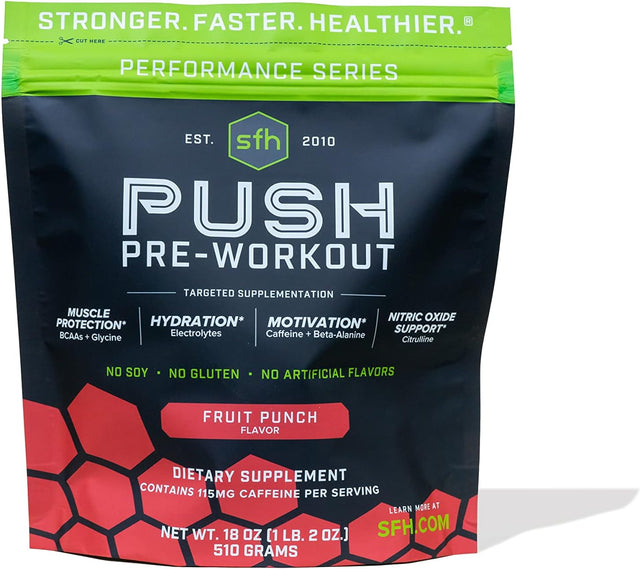 SFH Motivate & Gain Workout Bundle Pure Whey Chocolate Protein and Push Pre-Workout Powder