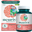 Original Brain Supplement for Memory, Focus & Concentration + Learning & Accuracy with Clinically Tested Nootropics Phosphatidylserine and Neurofactor, Caffeine Free, 30Ct Capsules