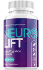 (1 Pack) Neuro Lift - Nootropic Memory Booster Dietary Supplement for Focus, Memory, Clarity, & Energy - Advanced Cognitive Formula for Maximum Strength - 60 Capsules