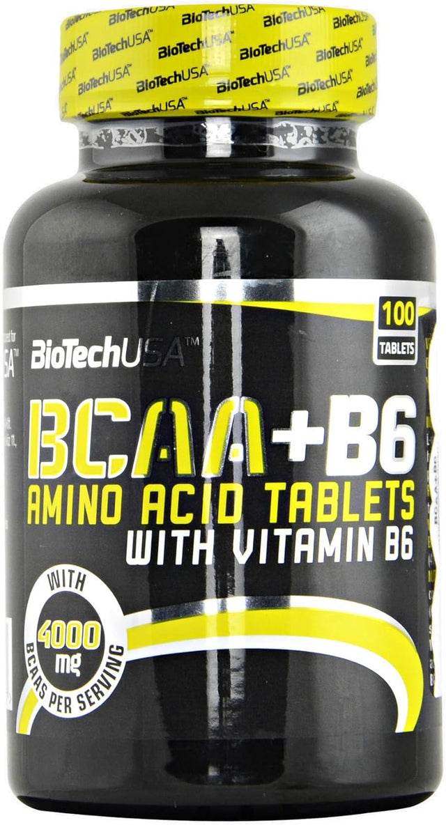 Post Workout Recovery for Muscle Recovery and Muscle Building BIOTECH USA BCAA + B6 Amino Acid, 100/200 Tabs. (100)