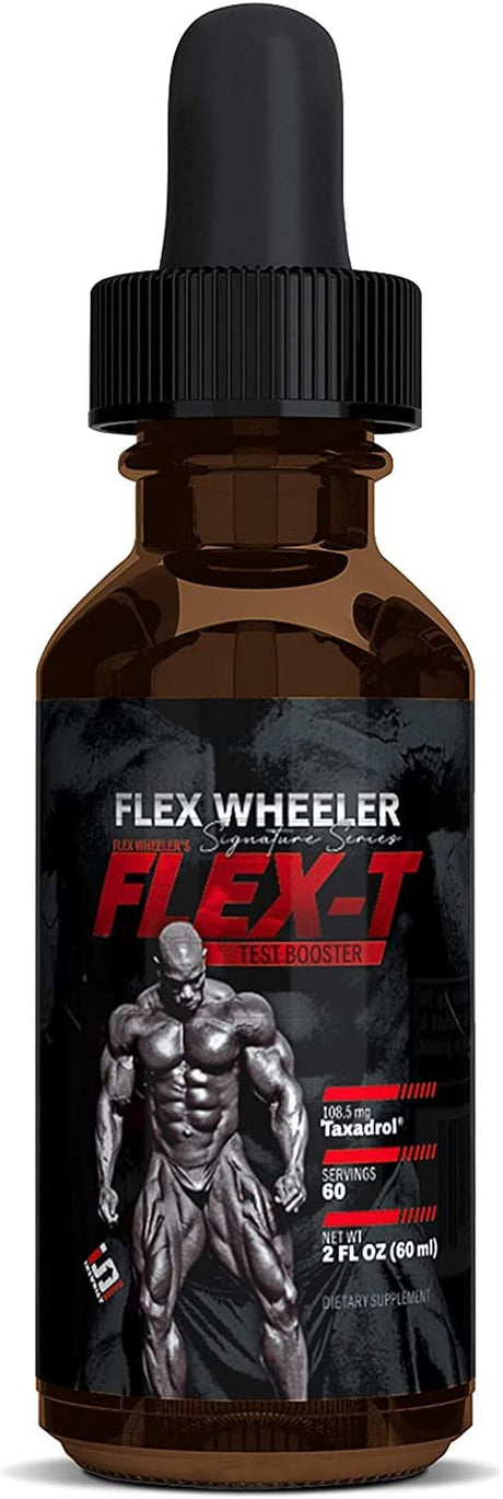 Signature Series Flex-T, Testosterone Support for Men, Made with Taxadrol, Preworkout Bodybuilding Supplement for Extra Energy, Strength & Performance, Liquid T Support (60 Servings)