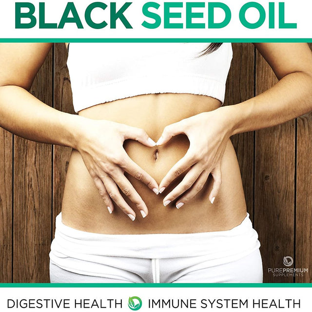 Black Seed Oil Capsules by Purepremium Supplements - Non-Gmo - 500Mg, 90 Capsules